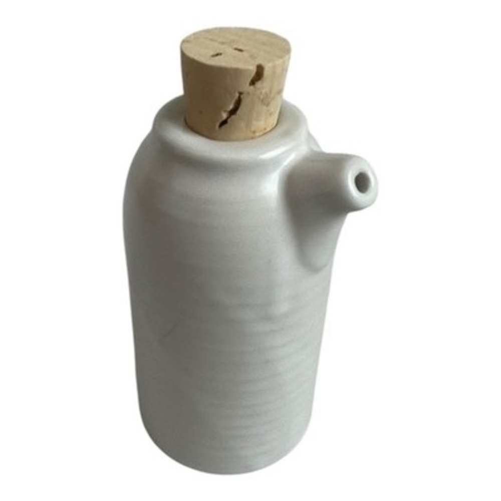 Dudson Evolution Purl Oil Vinegar Bottle 5" Off White Ceramic Cork Cap NEW - Picture 4 of 7